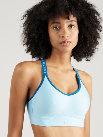 UNDER ARMOUR Bustier Sport-BH 'Infinity' in Blau: Vorderseite