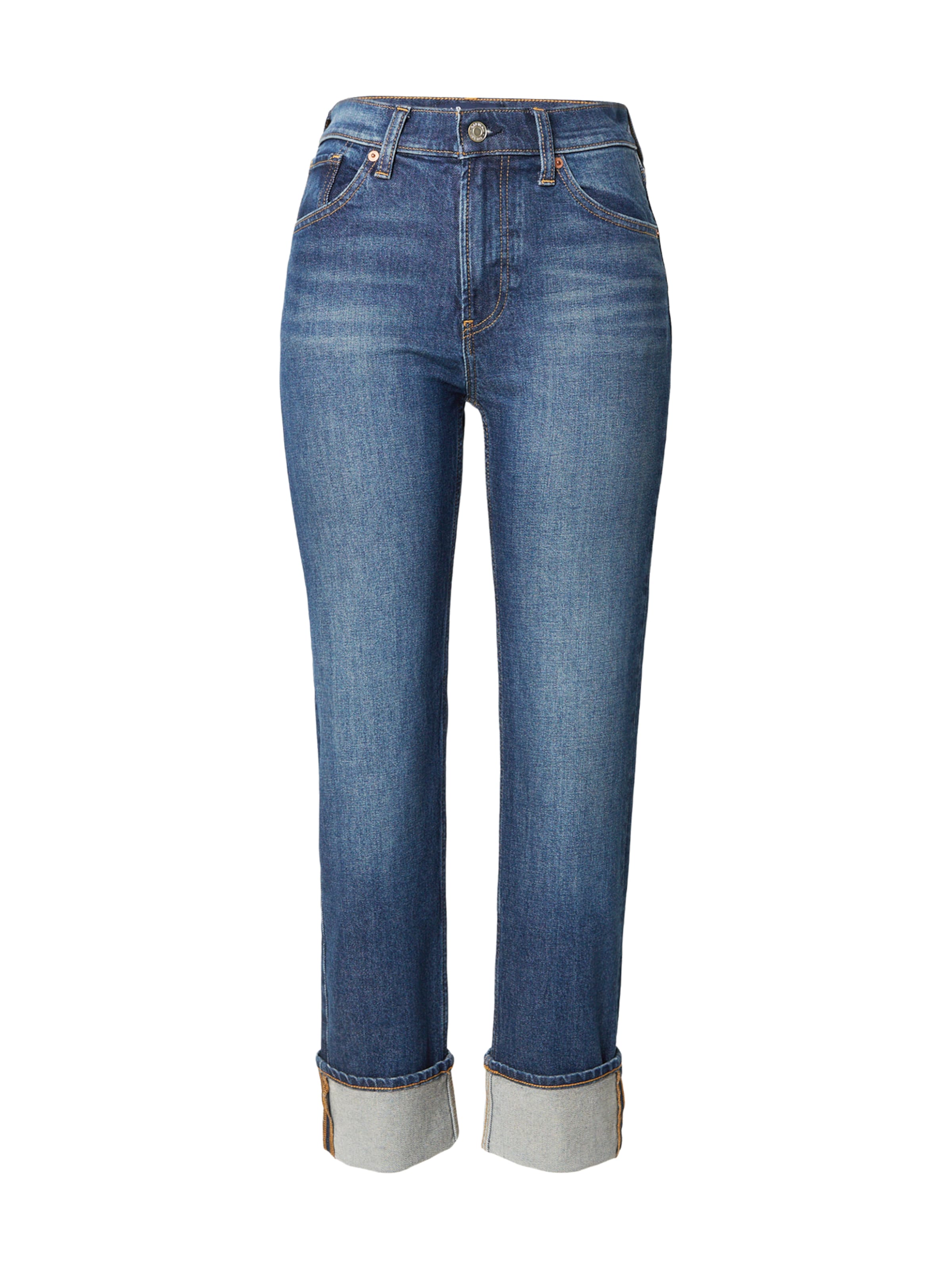 Regular Jeans de la GAP pe albastru: față