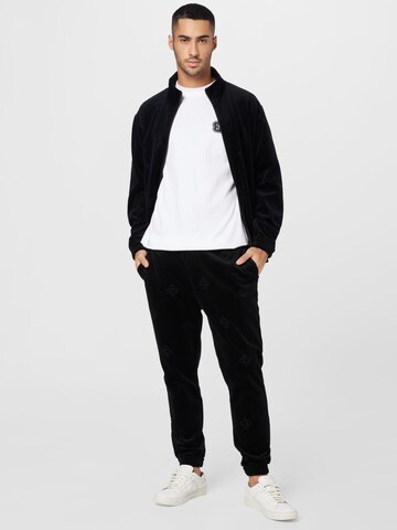 HUGO Red - Tapered Pantalón 'Daboon' en negro