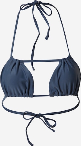 WEEKDAY - Top de bikini en azul: frente