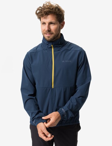 VAUDE Athletic Jacket 'Cyclist Air' in Blue: front