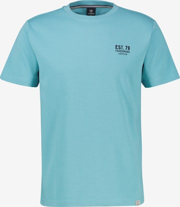 LERROS Baumwoll-T-Shirt mit bequemem Rundhalsausschnitt und Print in Blau: Vorderseite