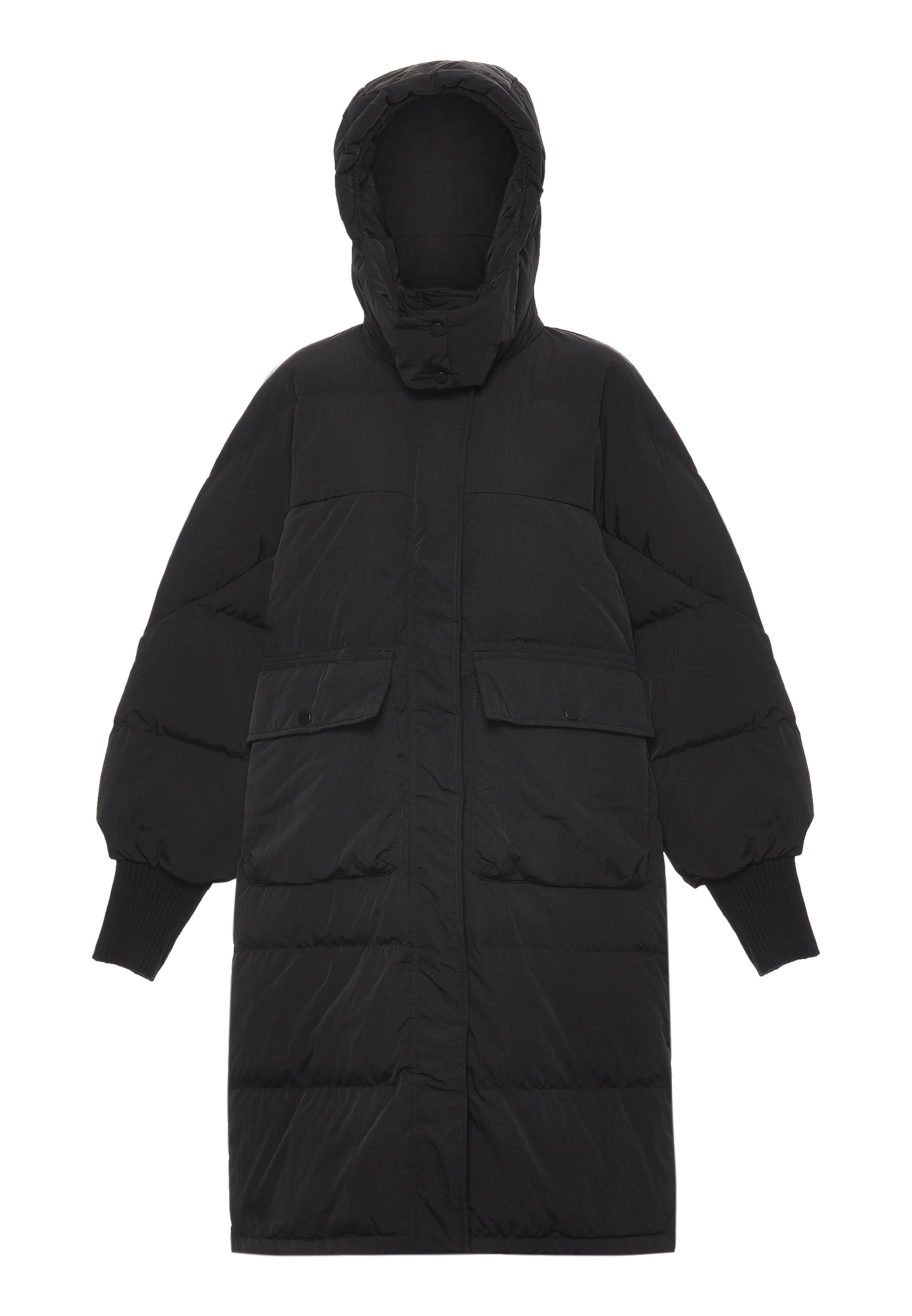 MYMO - Sobretudo de inverno em preto: frente