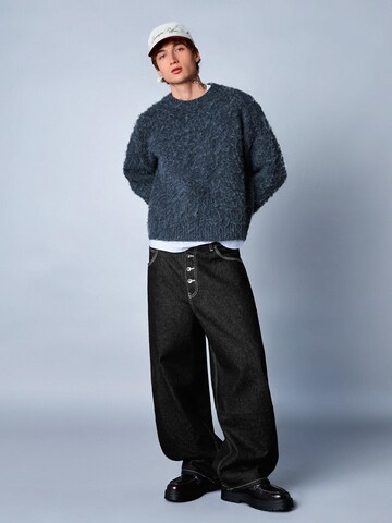 Bershka Baggy Дънки в черно