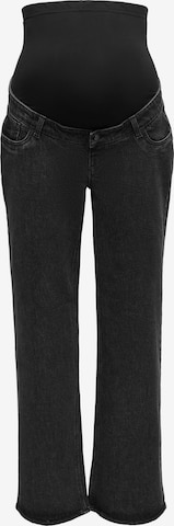 Wide leg Jeans 'OLMJUICY' di Only Maternity in nero: frontale