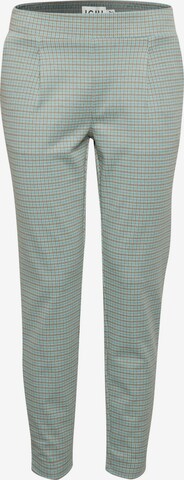 Coupe slim Pantalon chino ' KATE ' ICHI en gris : devant