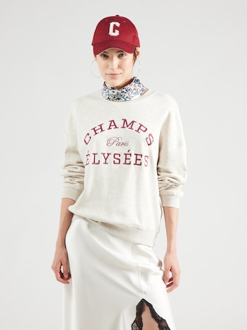 JDY Sweatshirt 'JDYMESA' i beige: framsida