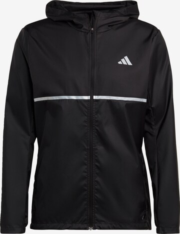 ADIDAS PERFORMANCE Athletic Jacket 'Own The Run' in Black: front