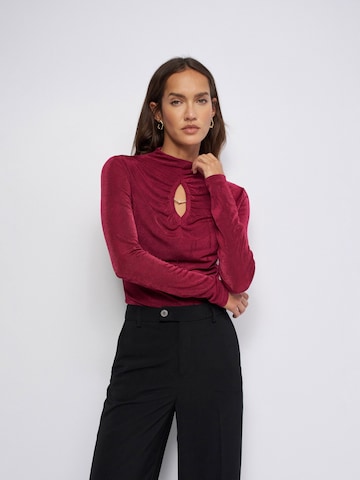 T-shirt Salsa Jeans en rouge : devant