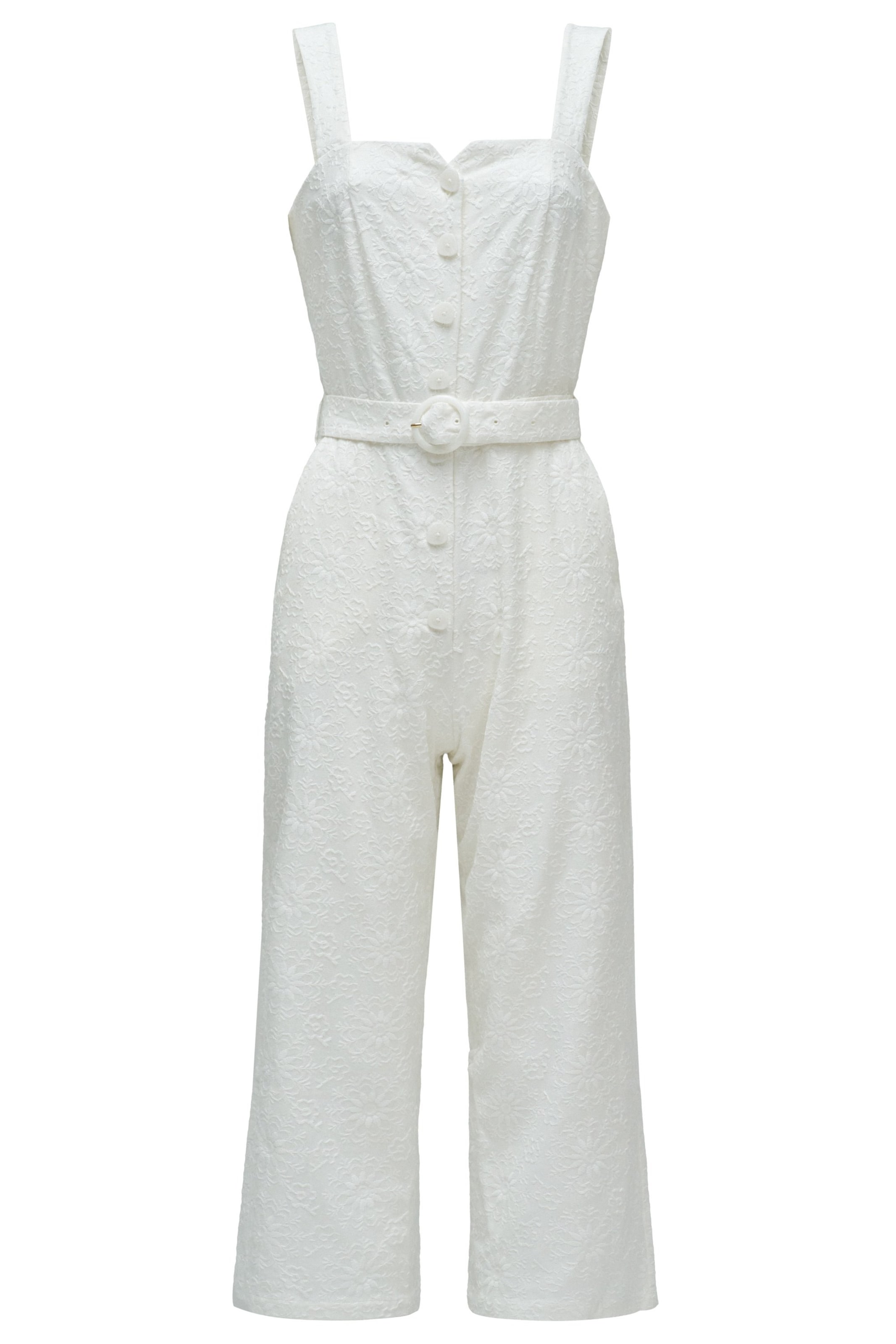 Salsa Jeans Jumpsuits in Weiß: Vorderseite