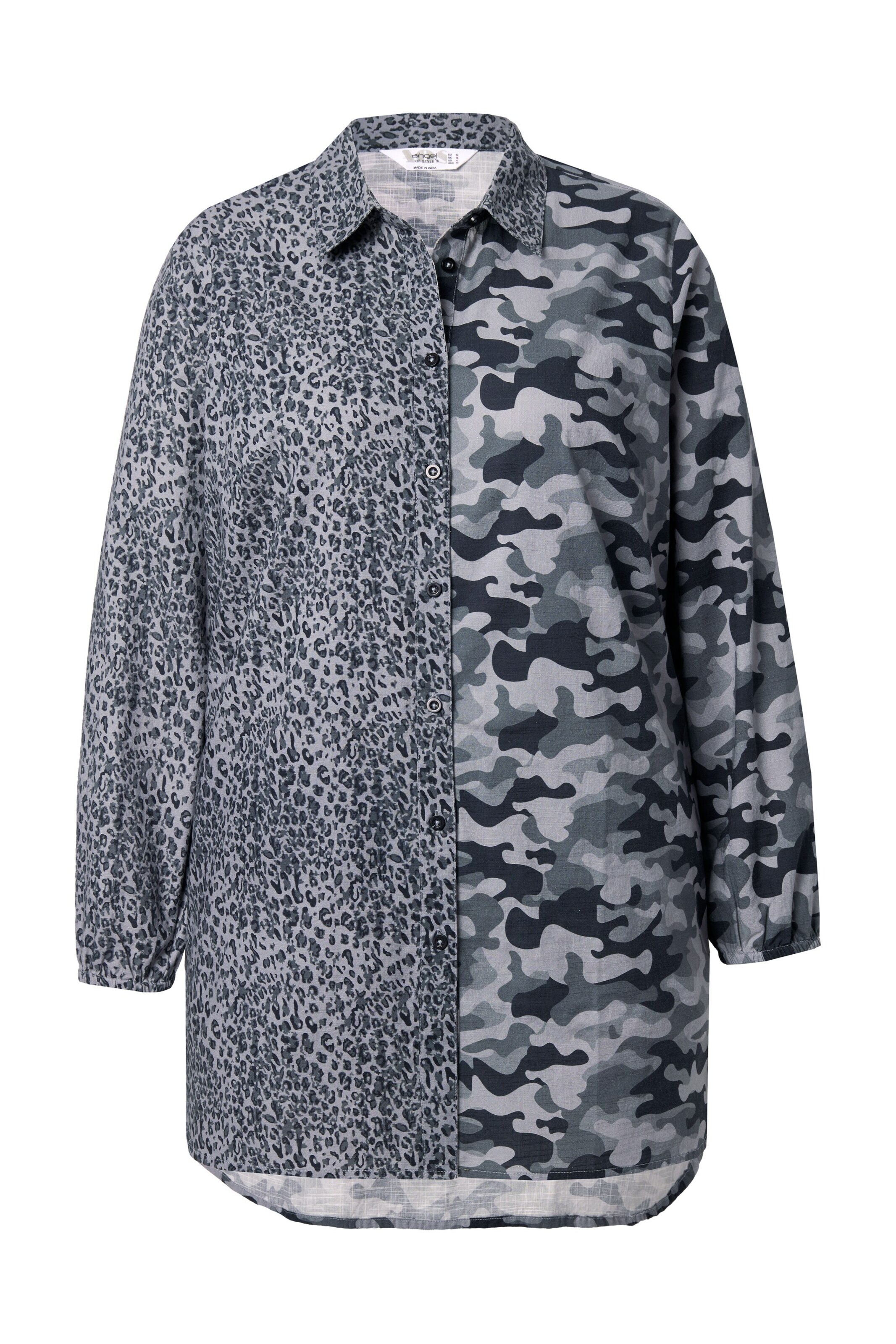 Angel of Style Blouse in Grey: front