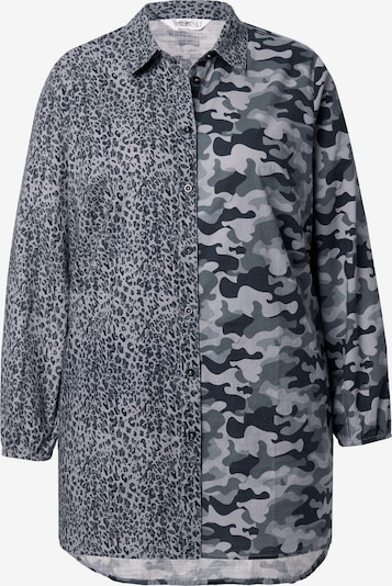 Angel of Style Bluse in grau / hellgrau / schwarz, Produktansicht