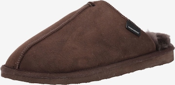 Pantoufle SHEPHERD en marron : devant