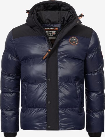 Geo Norway Winter Jacket in Blue: front