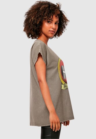 ABSOLUTE CULT T-Shirt 'Deadpool - Tattoo' in Braun