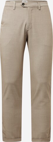 Pantalon chino 'Marco Connor' JACK & JONES en beige : devant