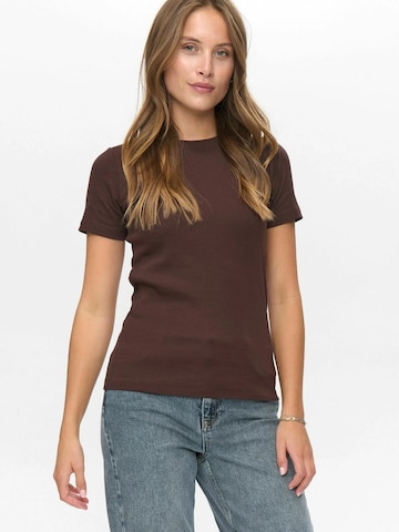 Maglietta ' RILEY ' di NÜMPH in marrone: frontale