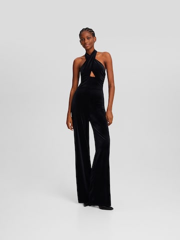 Tuta jumpsuit di Bershka in nero: frontale