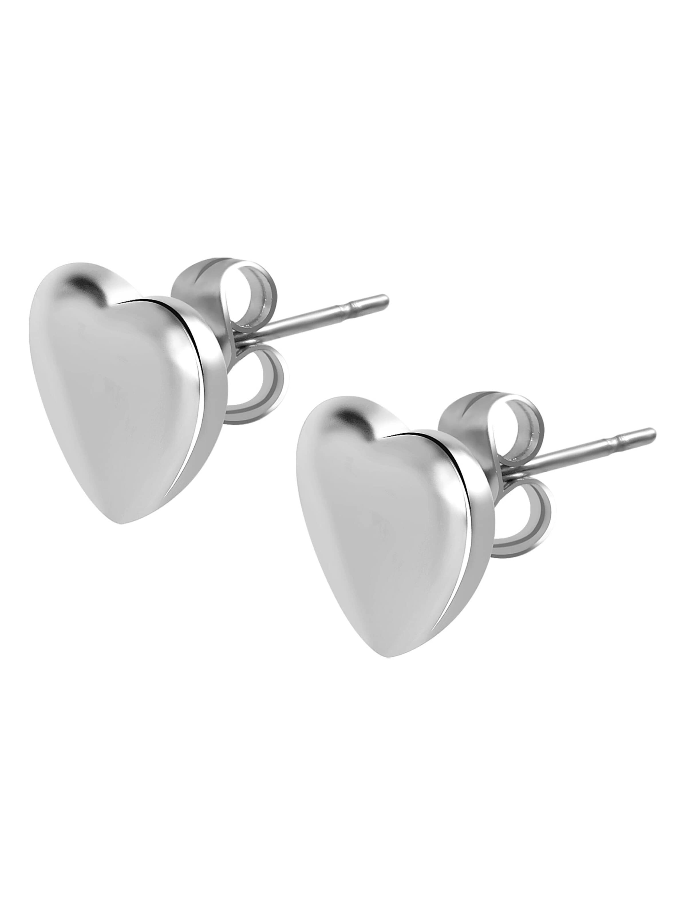 Akzent Jewelry Set 'Edelstahl silber' in Silver: front