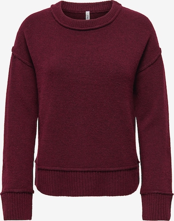 ONLY Пуловер 'ONLHAZEL' в червено: отпред