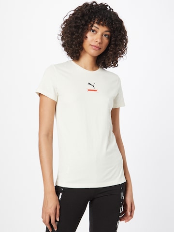 PUMA Performance Shirt in Beige: front