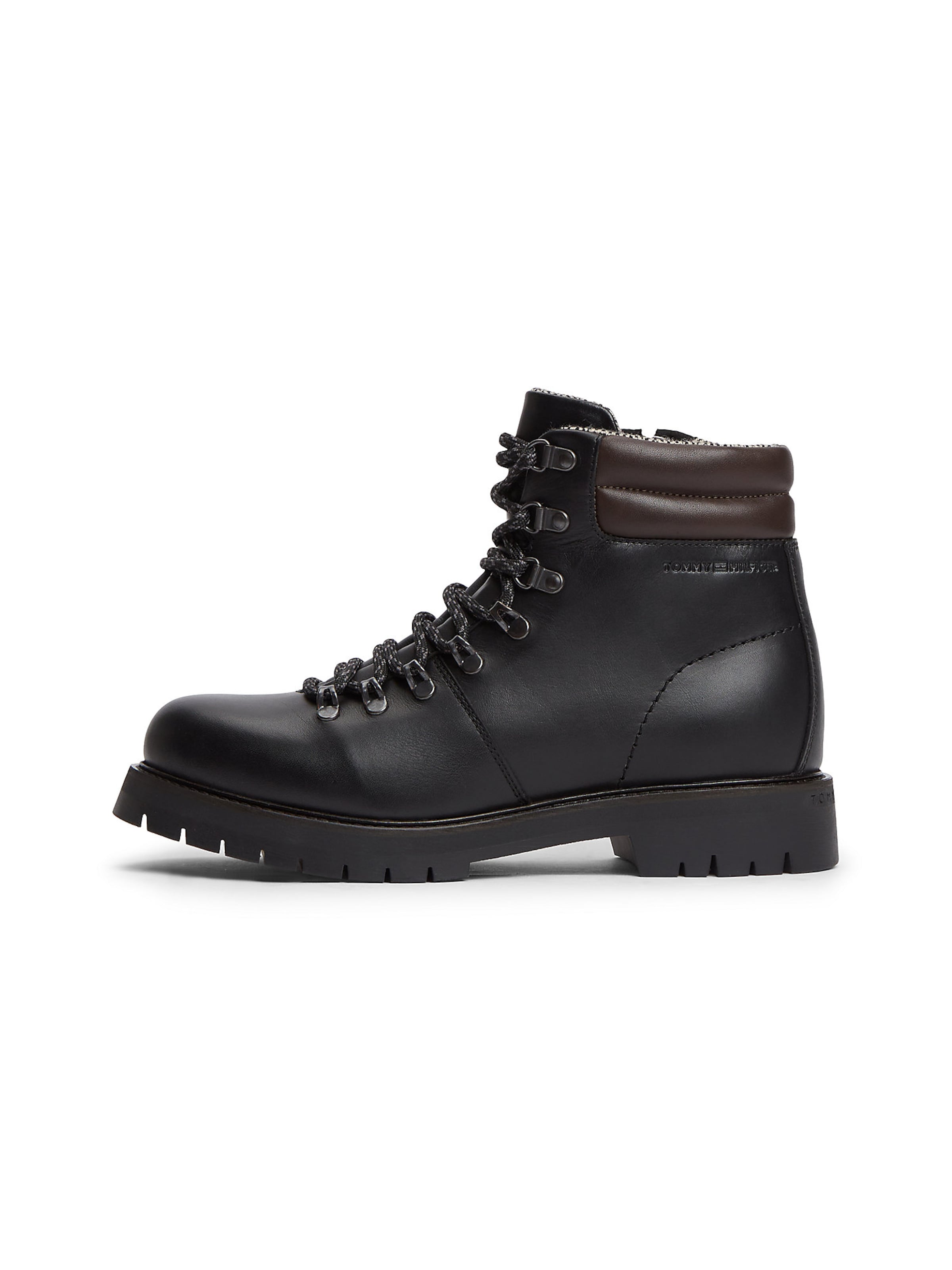 TOMMY HILFIGER Schnürboots in Schwarz: Vorderseite