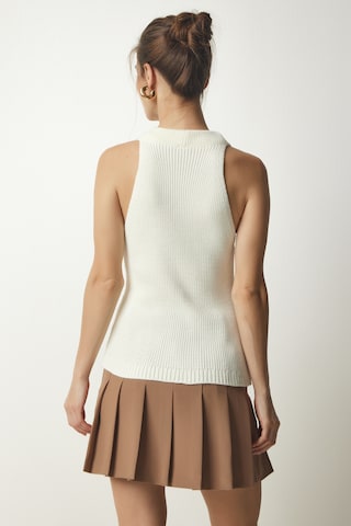 Happiness İstanbul Pletená vesta - Béžová