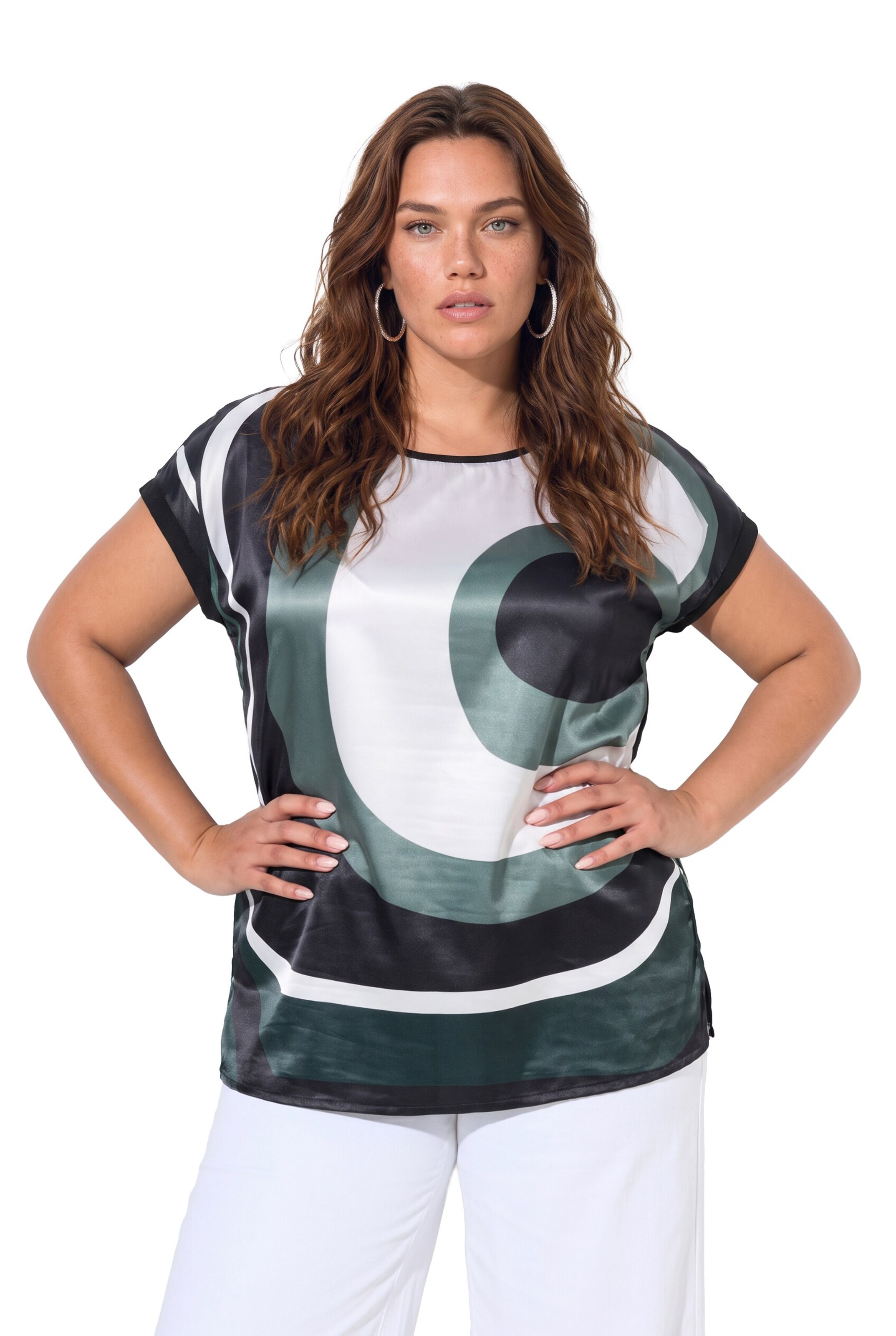 Ulla Popken Shirt in Mixed colours: front