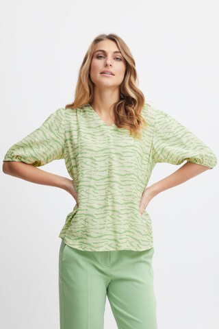 Camicia da donna di Fransa in verde: frontale