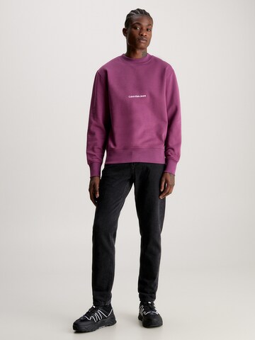 Calvin Klein Jeans Sweatshirt in Purple