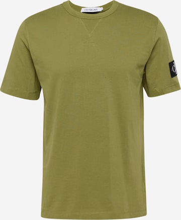 T-Shirt Calvin Klein Jeans en vert : devant