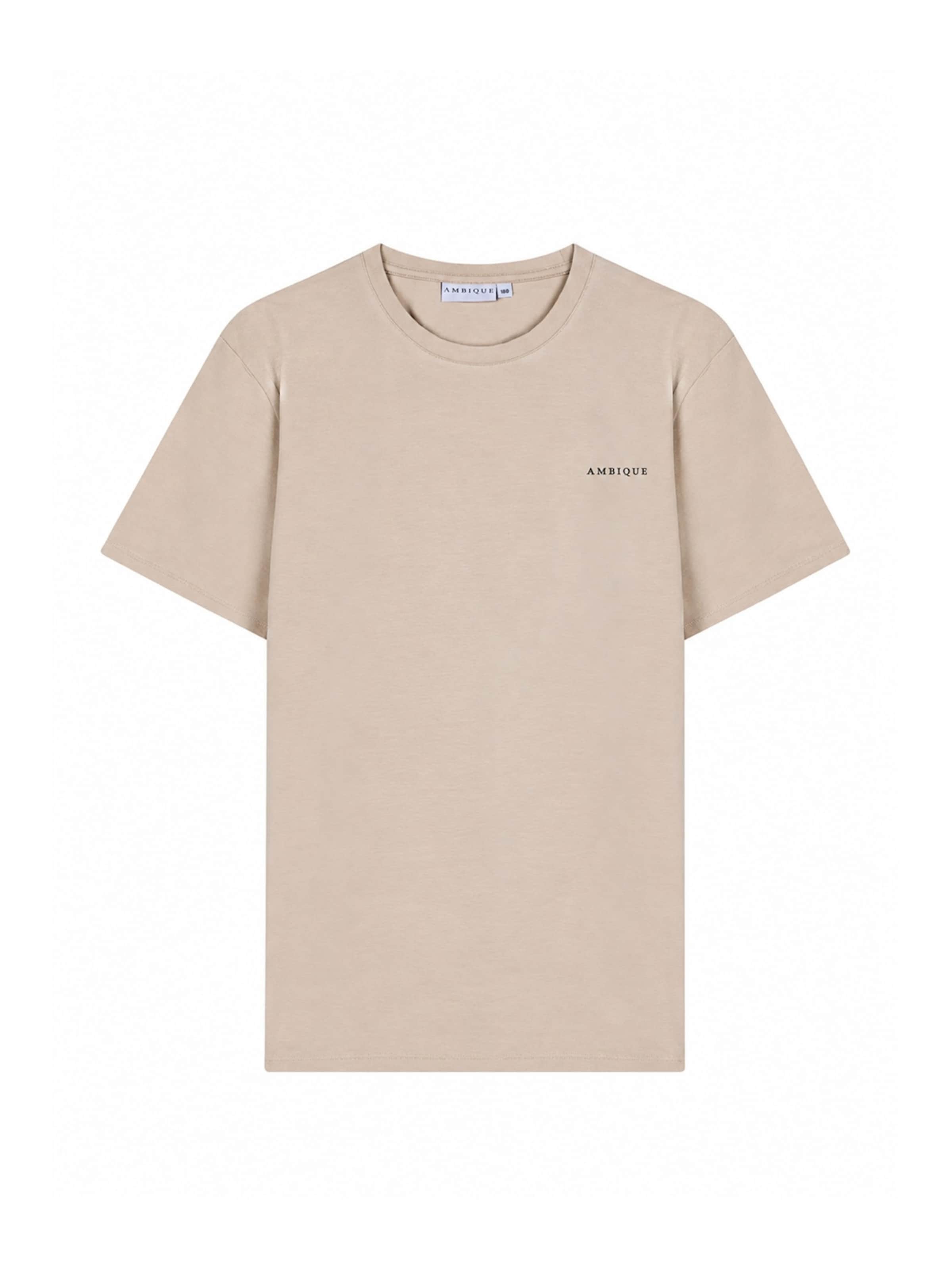 AMBIQUE Shirt 'JUSTIN' in Beige: voorkant