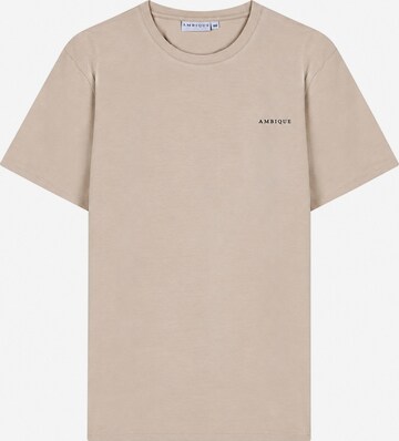 AMBIQUE Shirt 'JUSTIN' in Beige: voorkant