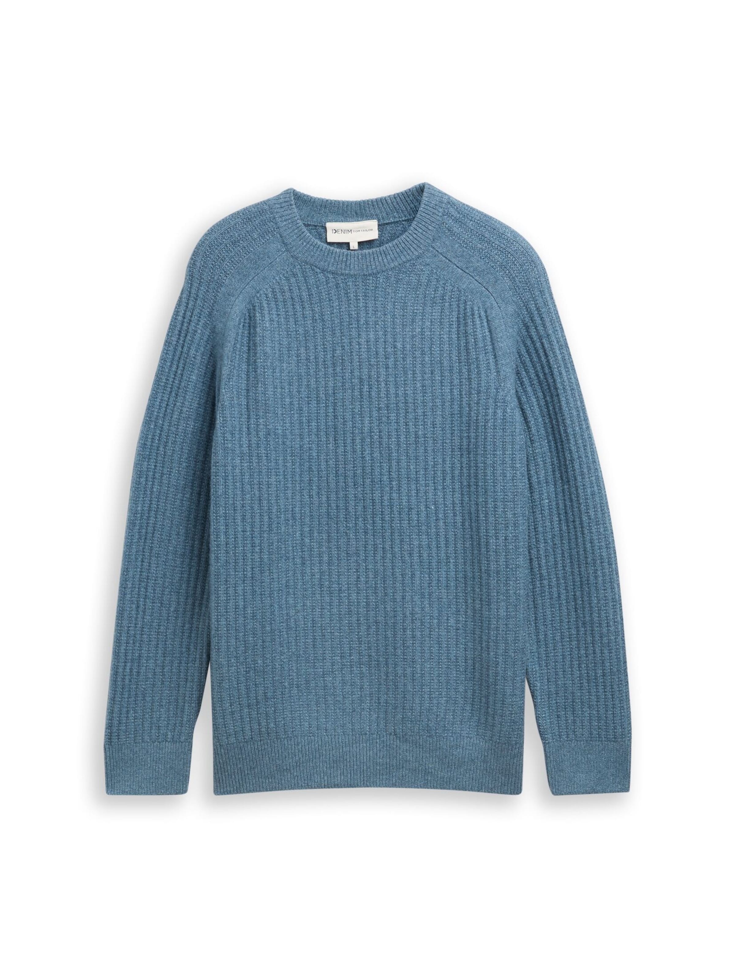 TOM TAILOR DENIM Pullover in Blau: Vorderseite