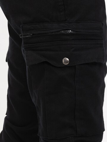 Rock Creek Tapered Cargohose in Schwarz