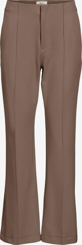 OBJECT Pleat-Front Pants 'Iva Lisa' in Brown: front