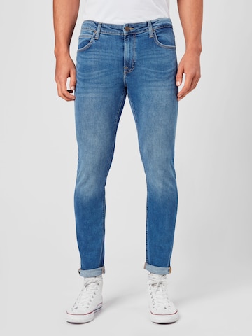 Lee - Skinny Calças de ganga 'Malone' em azul: frente