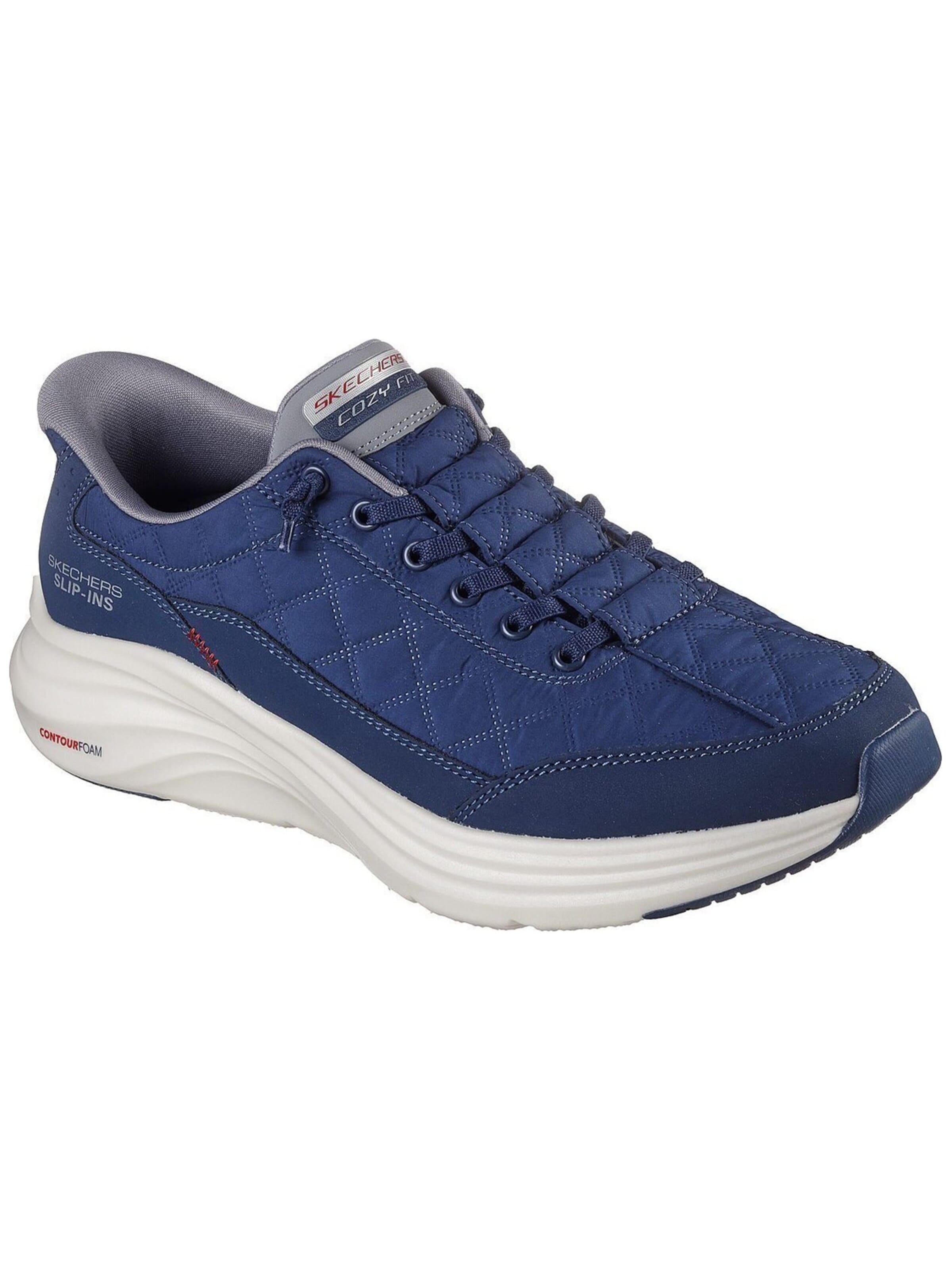 SKECHERS Sneakers laag 'Contour Foam - Cozy' in Blauw: voorkant