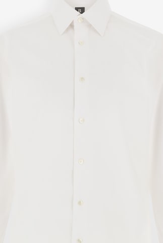 Boggi Milano Regular Fit Hemd in Weiß: Vorderseite