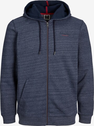 Giacca di felpa 'Berg' di JACK & JONES in blu: frontale