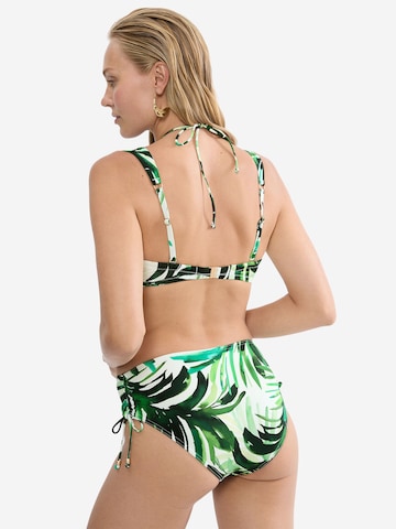 TRIUMPH Bustier Bikinitop ' Red Label Summer Palm ' in Groen