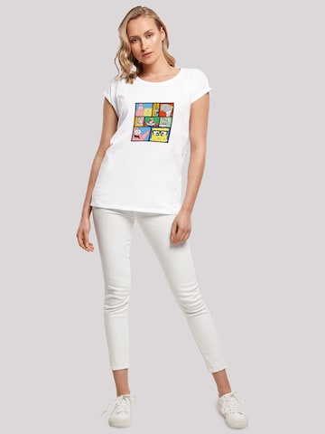 T-shirt 'Spongebob Schwammkopf' F4NT4STIC en blanc