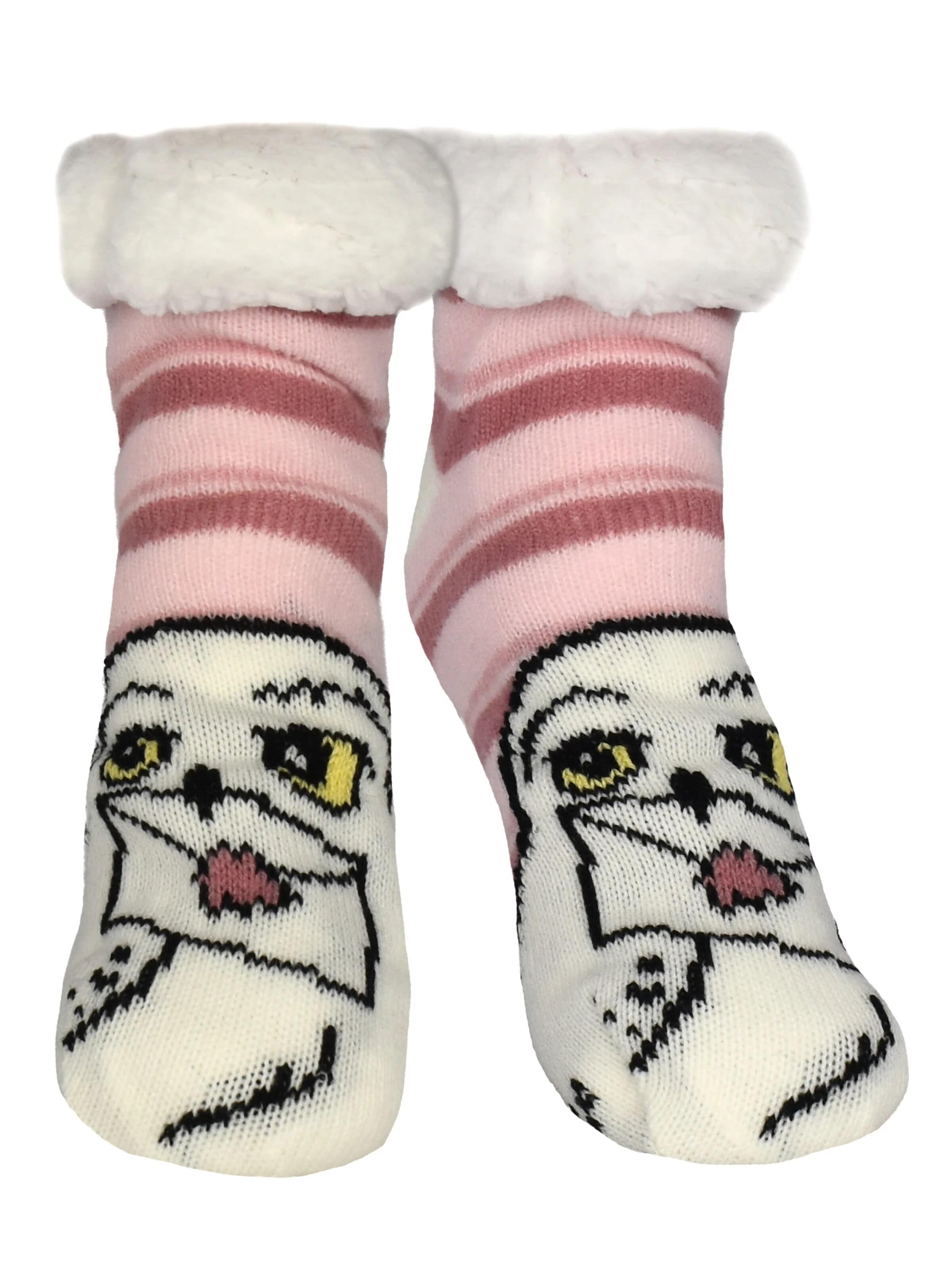 Harry Potter Socks 'Hedwig Eule' in Pink: front