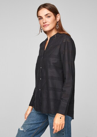 s.Oliver Blouse in Black