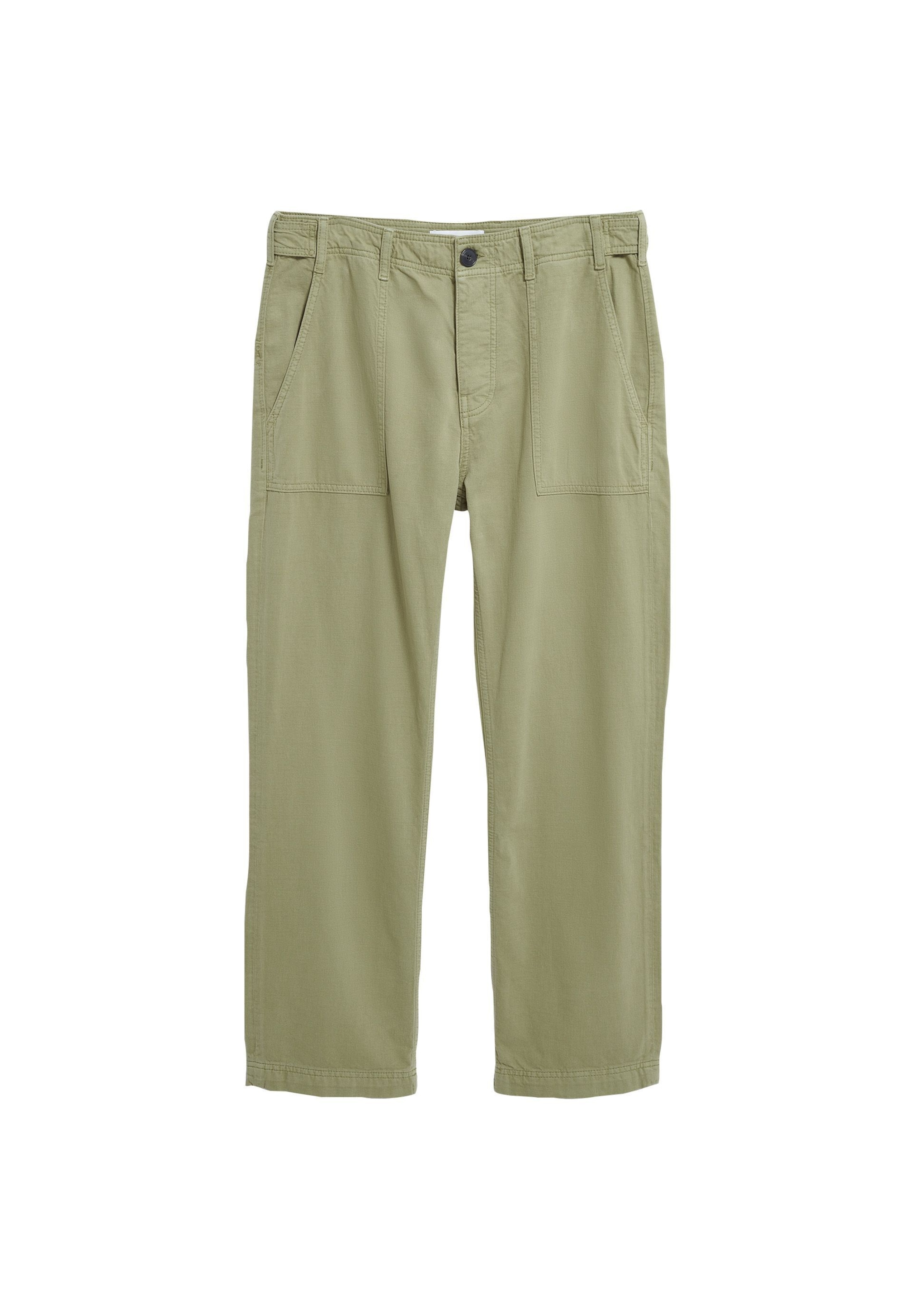 ARMEDANGELS Loosefit Broek in Groen: voorkant