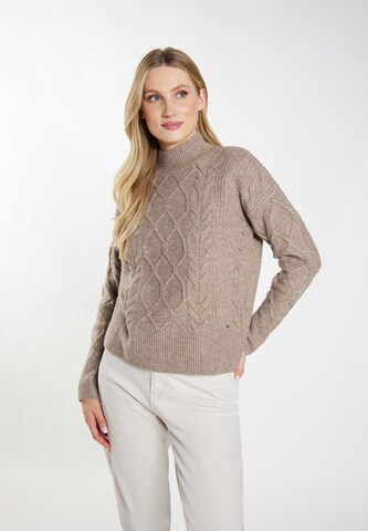 DreiMaster Vintage Pullover  'Incus' in Braun: predná strana