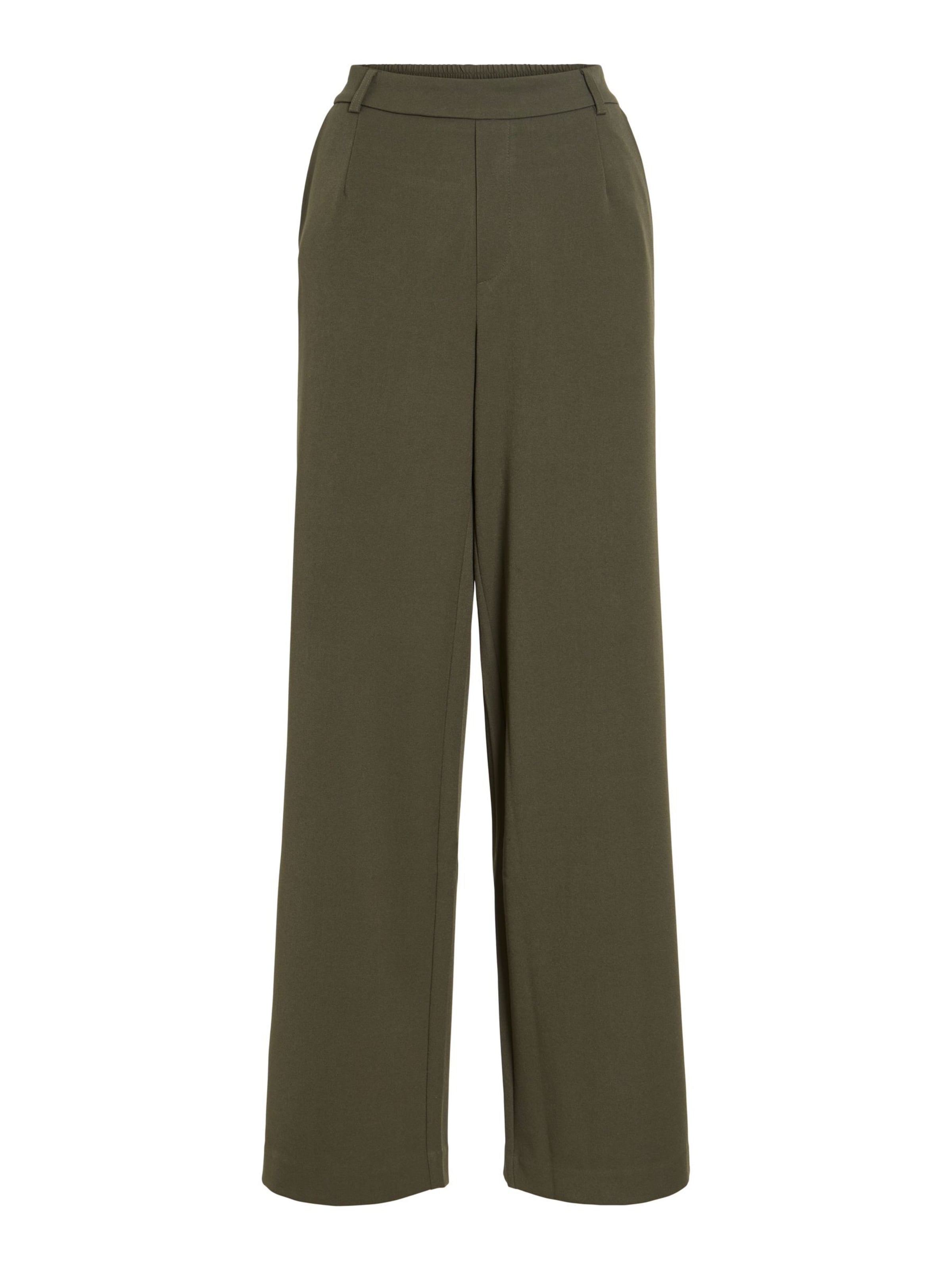Wide Leg Pantalon 'VARONE' VILA en vert : devant