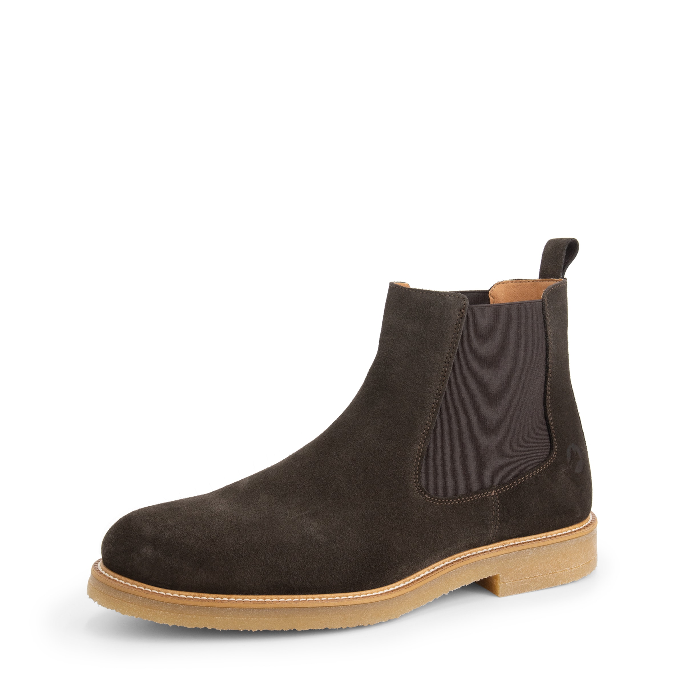 Travelin Chelsea boots in Bruin: voorkant