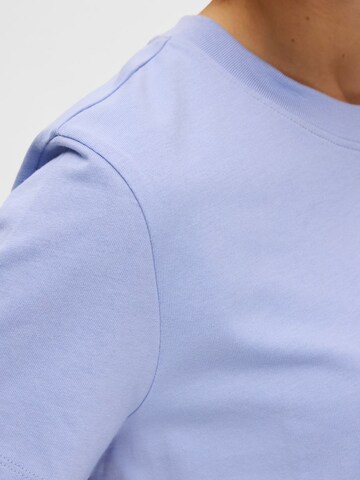 SELECTED FEMME T-Shirt 'ESSENTIAL' in Blau