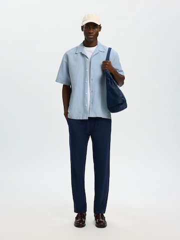 SELECTED Comfort Fit Skjorte 'SLHClay' i blå